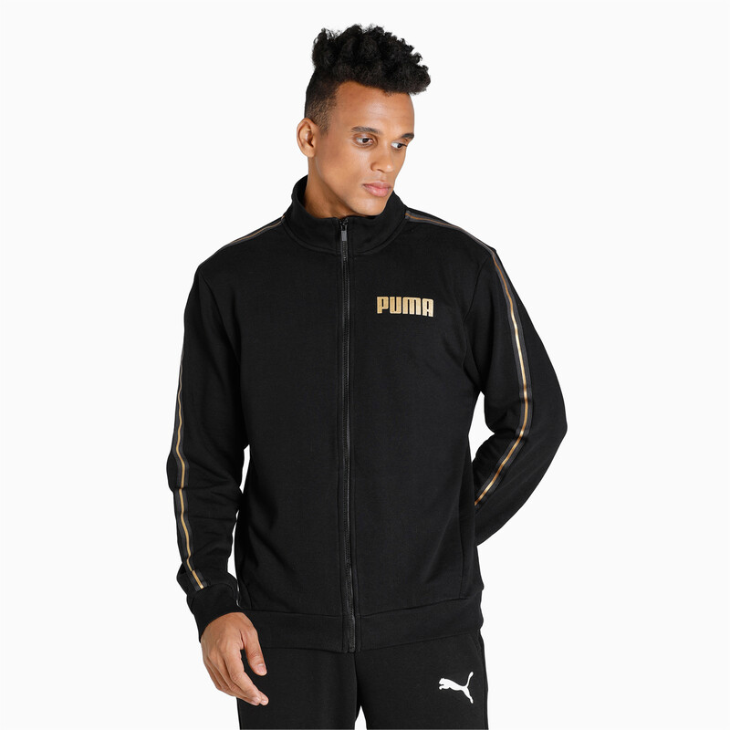 Men's PUMA Metallic Nights Full Zip Jacket, Black