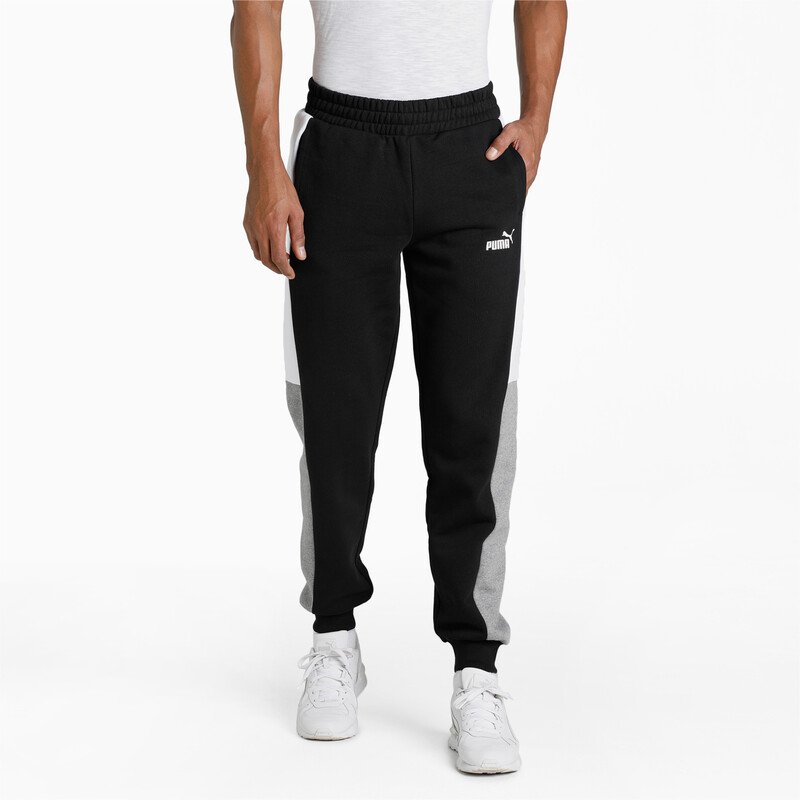 

Men's PUMA Block Regular Fit Sweat Pants, Black