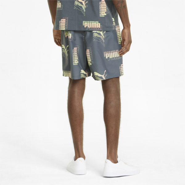 Power Summer Printed Men's Shorts, Dark Slate, large-ZAF