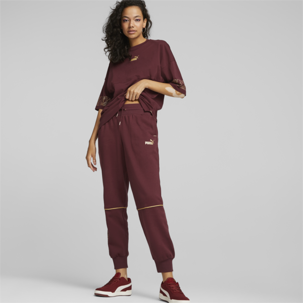 Power Deco Glam Tee Women, Aubergine, large-ZAF