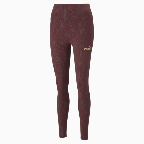 Power Deco Glam Leggings Women, Aubergine, large-ZAF