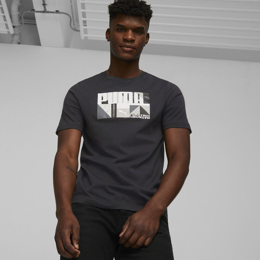 Monogram Graphic Tee Men | Black - PUMA