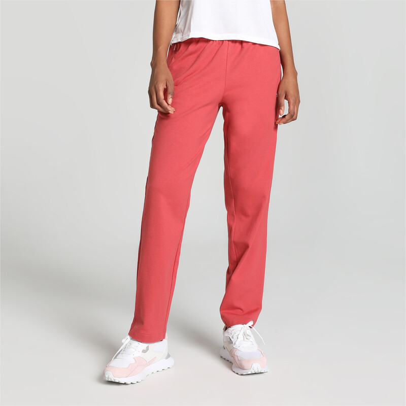 

Women's PUMA Zippered Jersey Regular Fit Sweatpants, Red