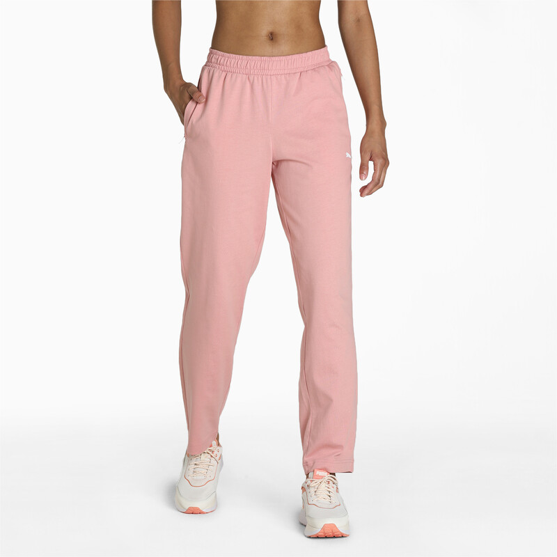 

Women's PUMA Zippered Regular Fit Jersey's Regular Fit Sweatpants, Pink