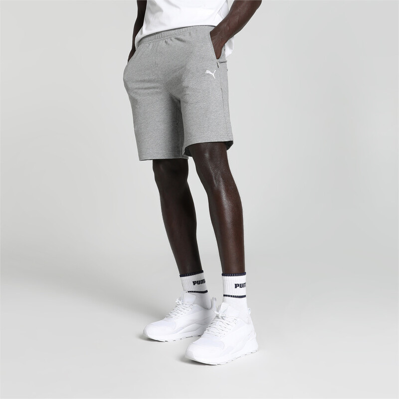 Men's PUMA Zippered BT Shorts in Gray size S