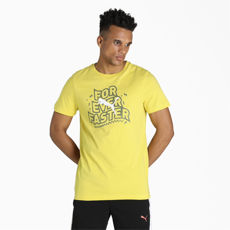 

Men's PUMA X1DER Graphic Slim Fit T-Shirt, Yellow
