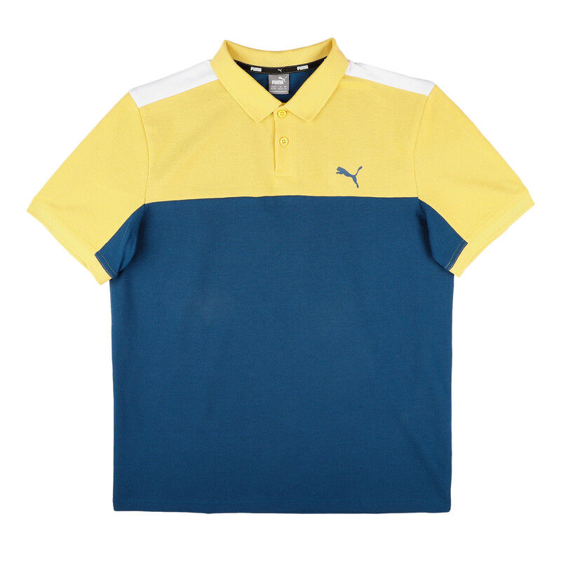 

PUMA Colorblock Youth Polo, Black/blue