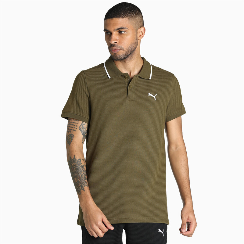 Olive green puma shirt discount