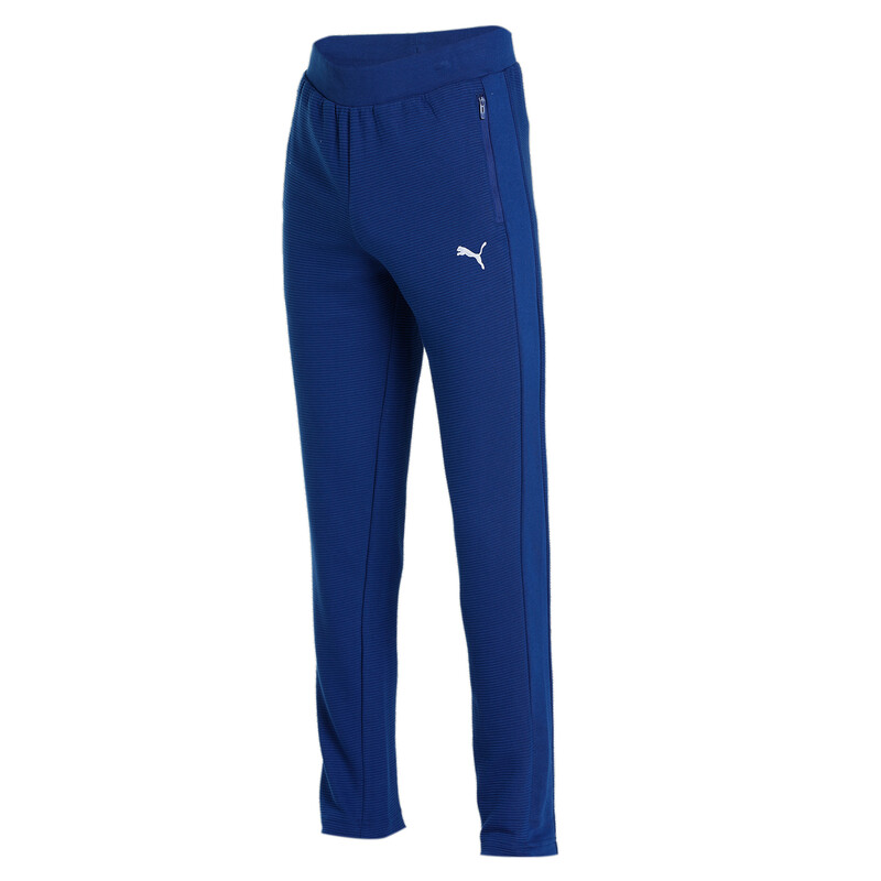 

Men's PUMA Ottoman Slim Fit Sweat Pants, Black/blue