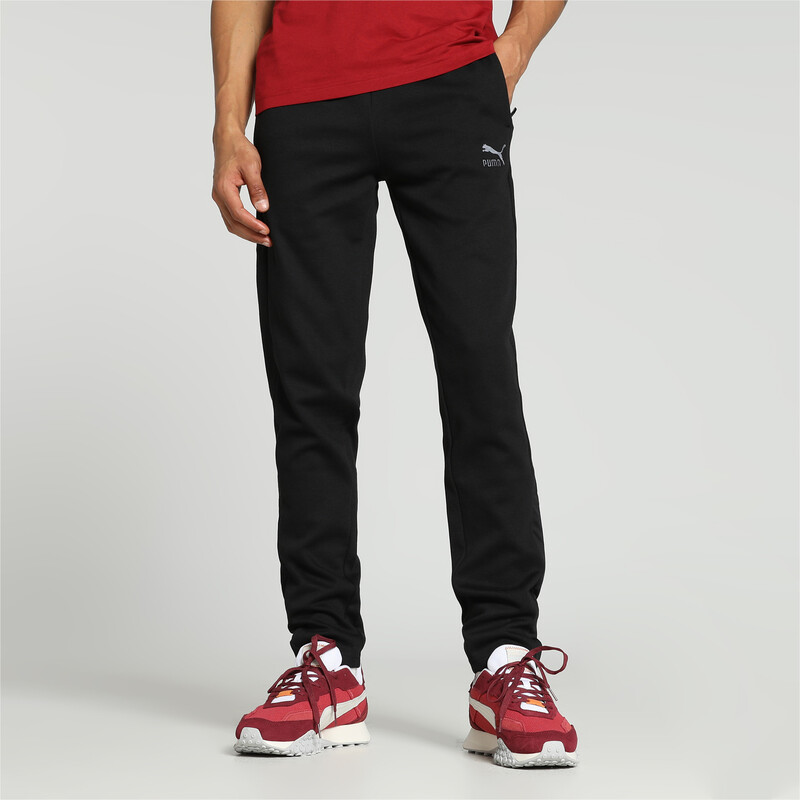 Puma slim fit track pants deals