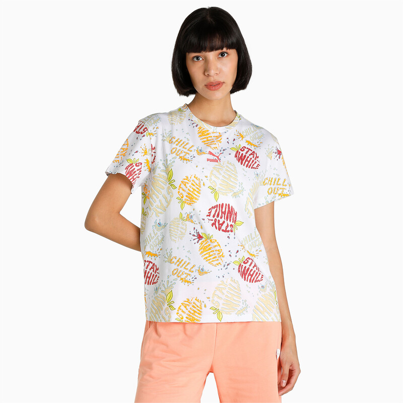 

Women's PUMA Summer Squeeze AOP T-Shirt, White