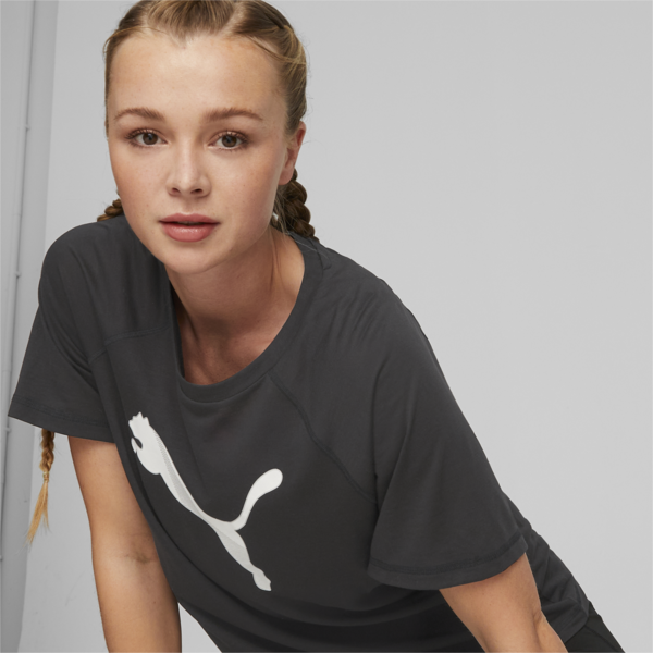 EVOSTRIPE Tee Women, PUMA Black, large-ZAF