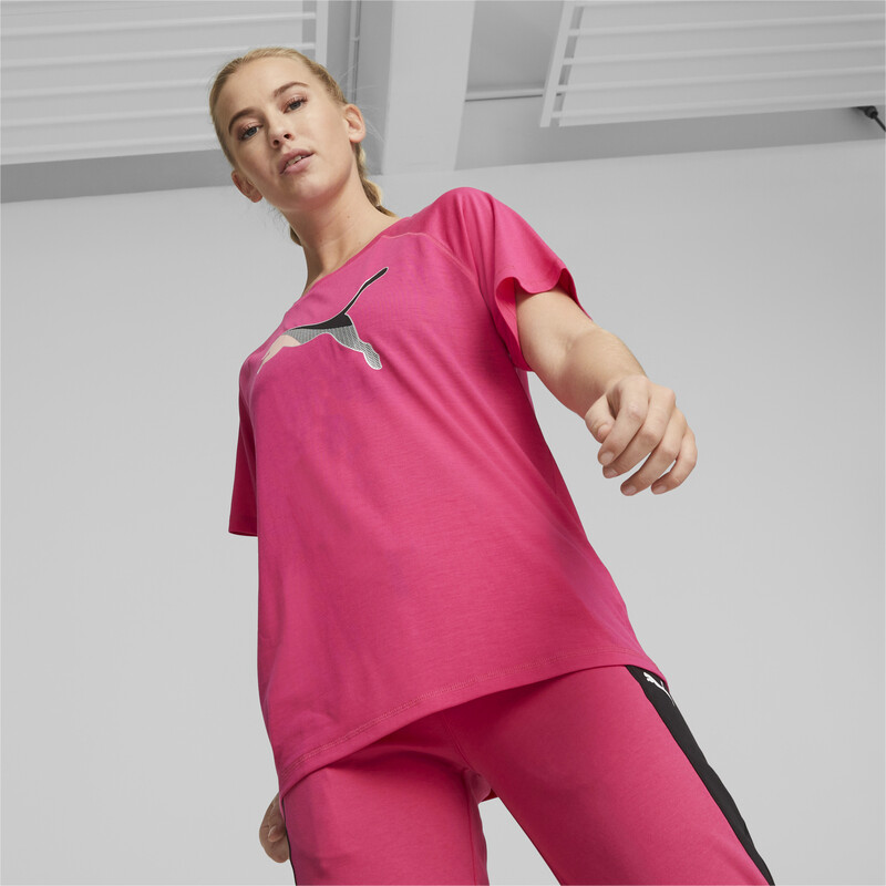 

Women's PUMA Evostripe Relaxed Fit T-Shirt, Black/pink