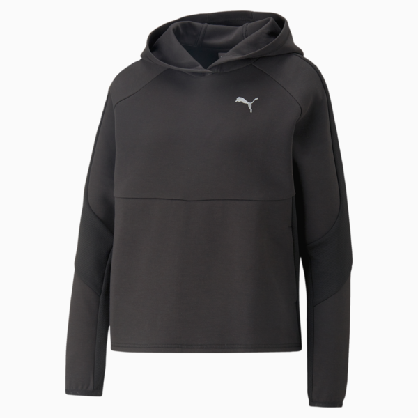 EVOSTRIPE Hoodie Women, PUMA Black, large-ZAF