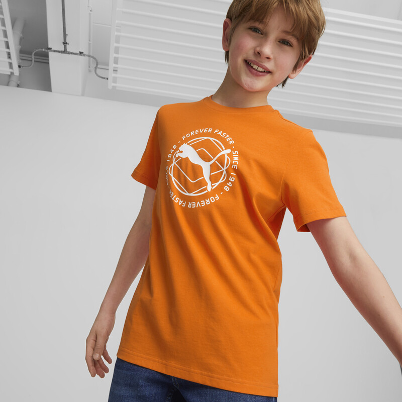 

PUMA ACTIVE SPORTS Graphic Youth Regular Fit T-Shirt, Cayenne pepper