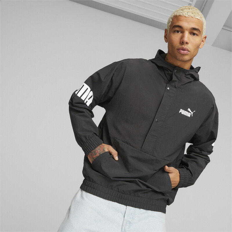 

Men's PUMA Power Windbreaker Sweatshirt, Black