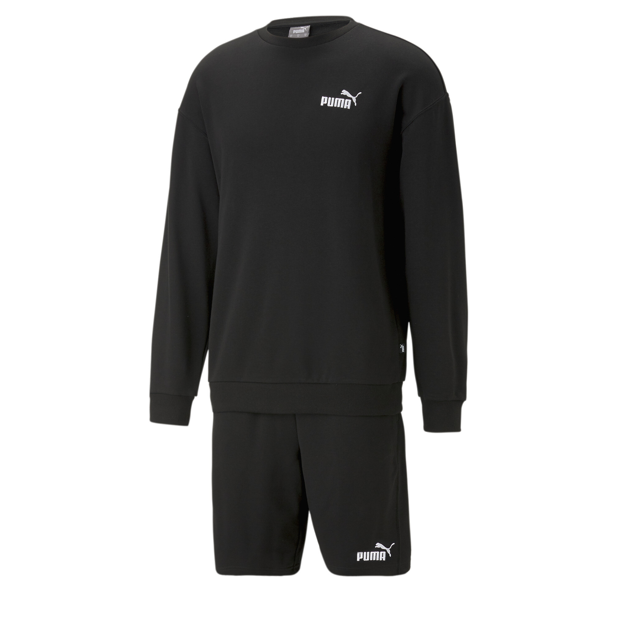 Men's Puma Relaxed Sweatsuit, Black, Size XL, Clothing