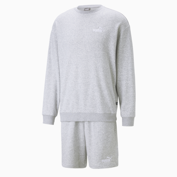 Relaxed Sweatsuit Men, Light Gray Heather, large-ZAF