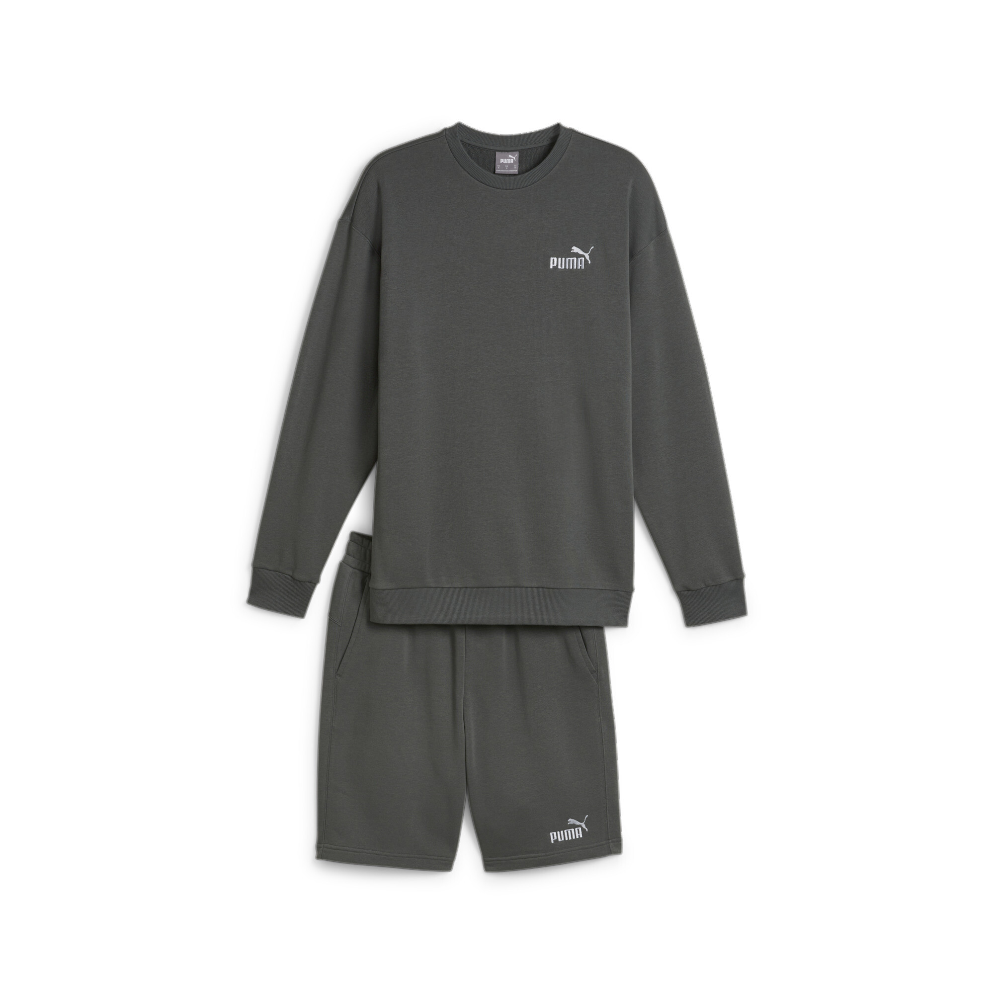 Men's Puma Relaxed Sweatsuit, Gray, Size XS, Clothing