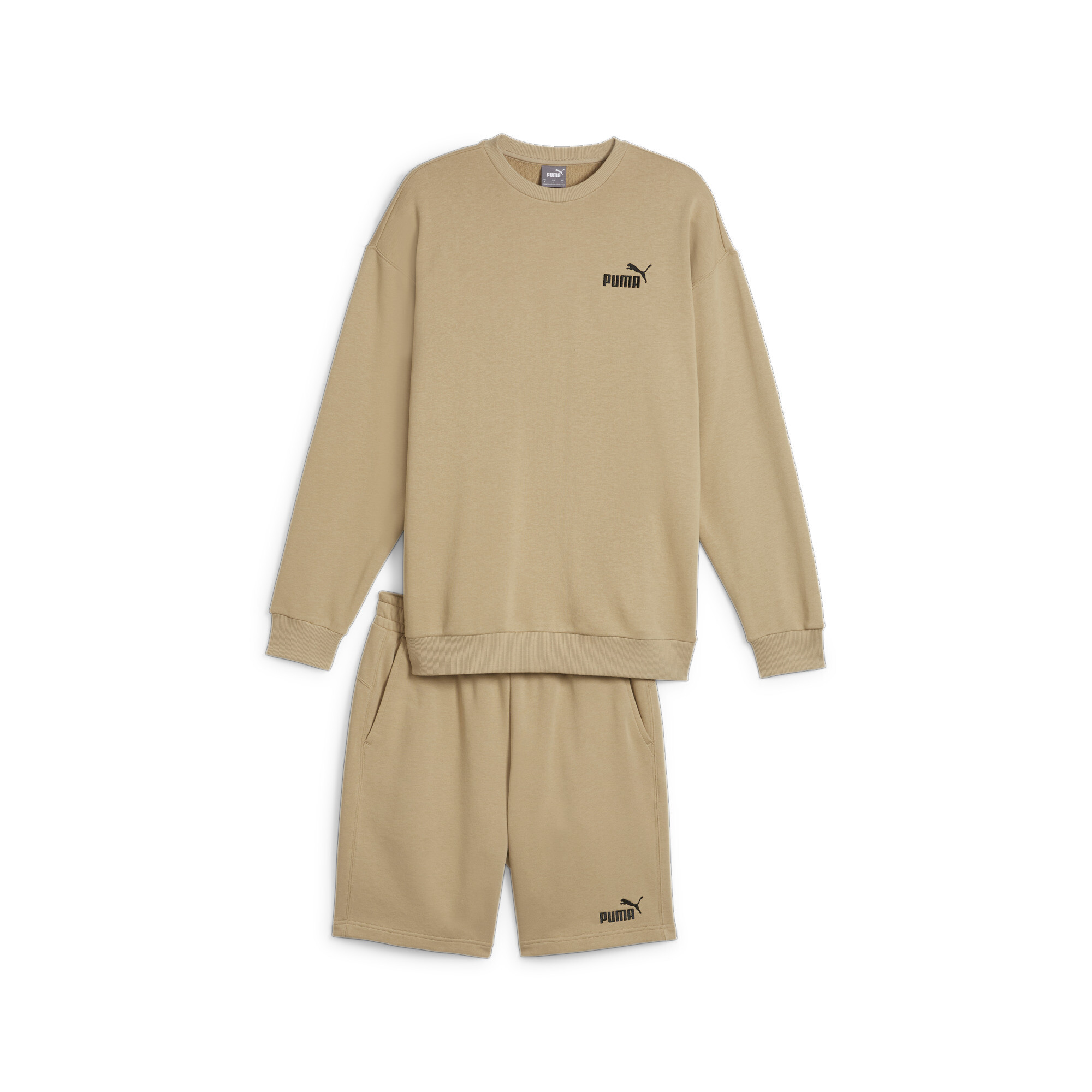 Men's Puma Relaxed Sweatsuit, Beige, Size 3XL, Clothing