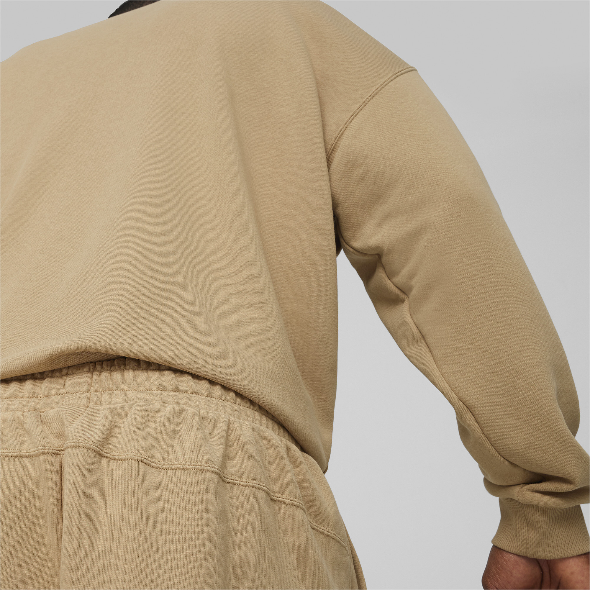 Men's Puma Relaxed Sweatsuit, Beige, Size L, Clothing