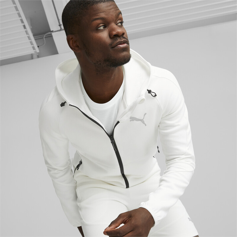 

Men's PUMA EVOSTRIPE Full-Zip Hooded Slim Fit Jacket