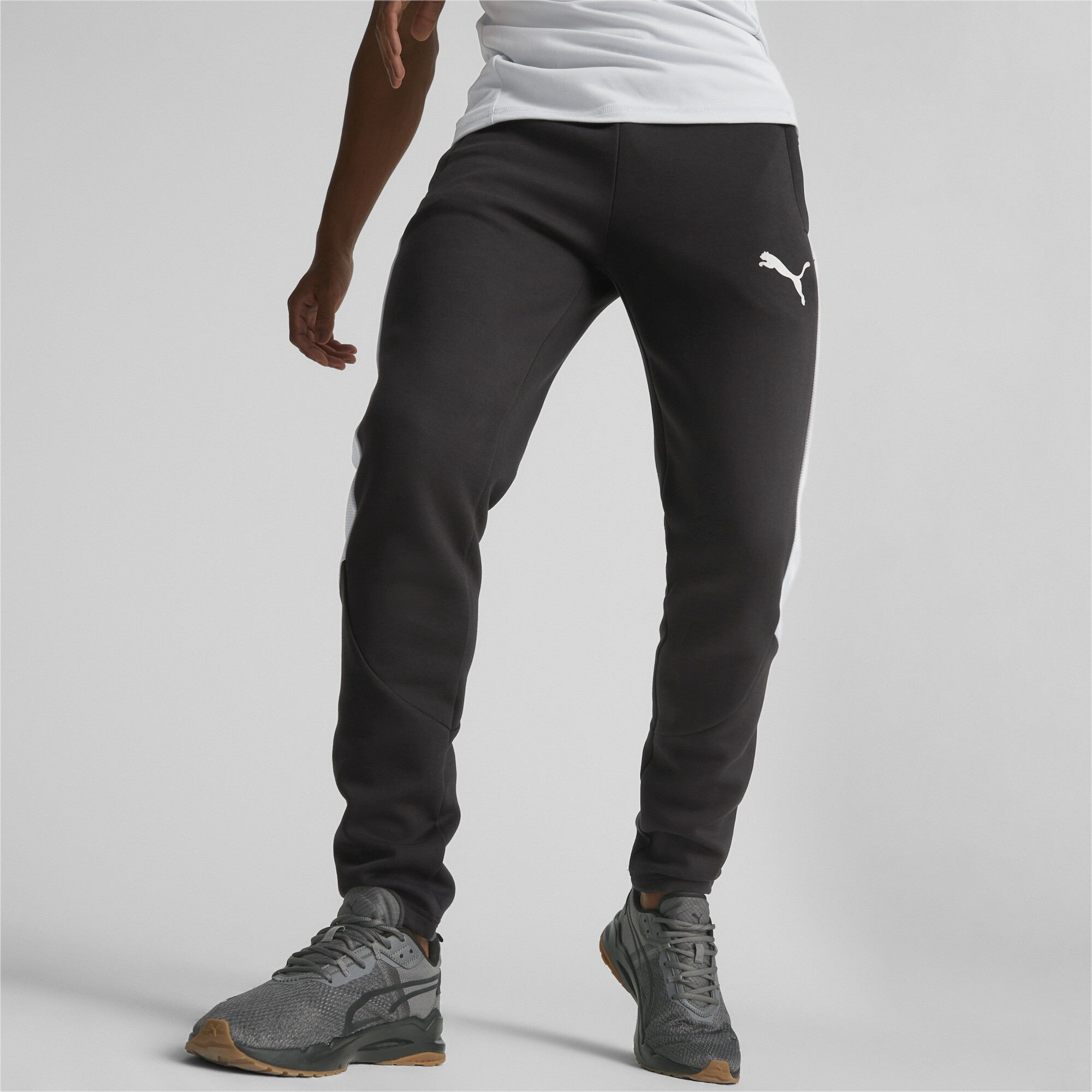 PUMA Evostripe Pants Pantalon, Blanc, XS Homme : : Mode