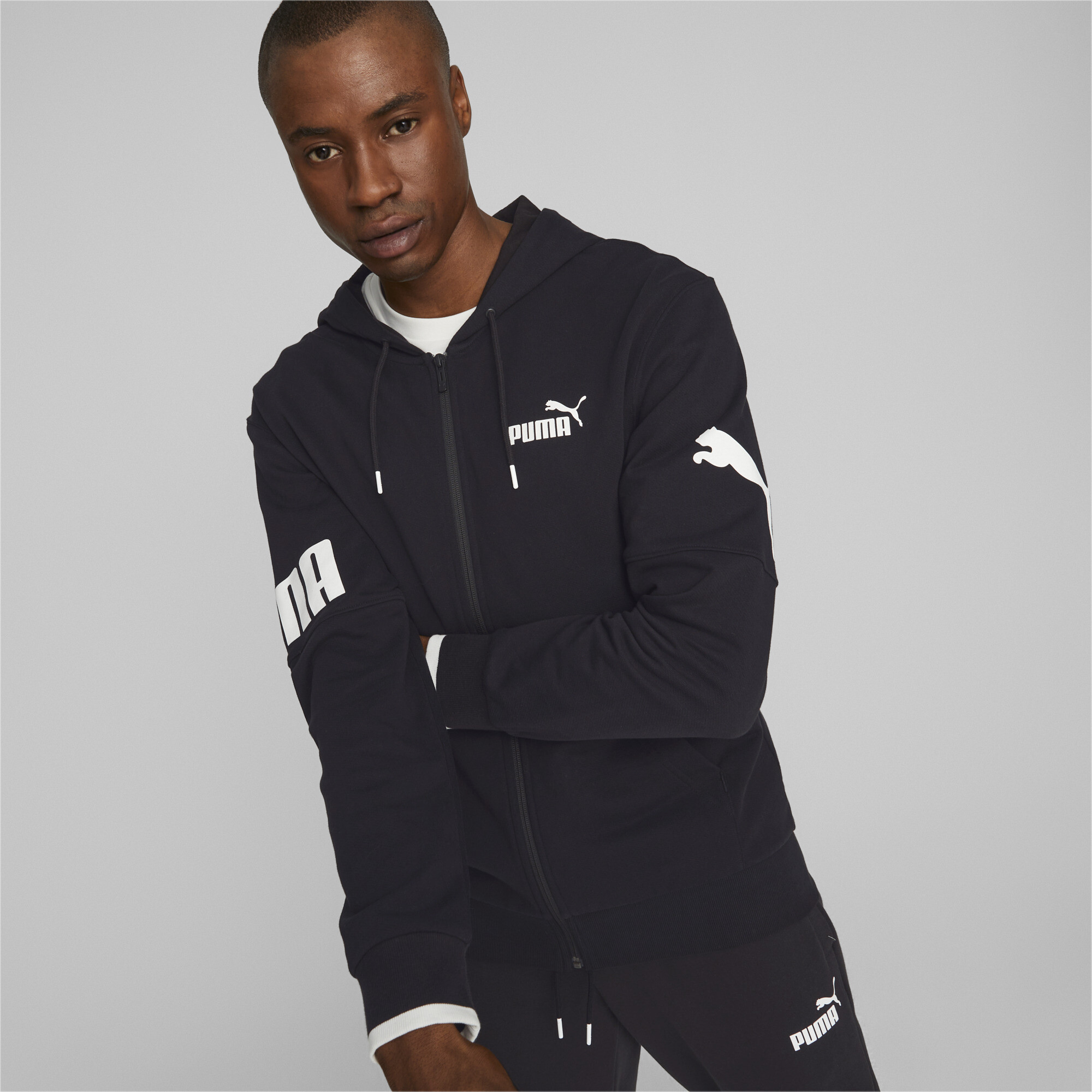 puma black hoodie