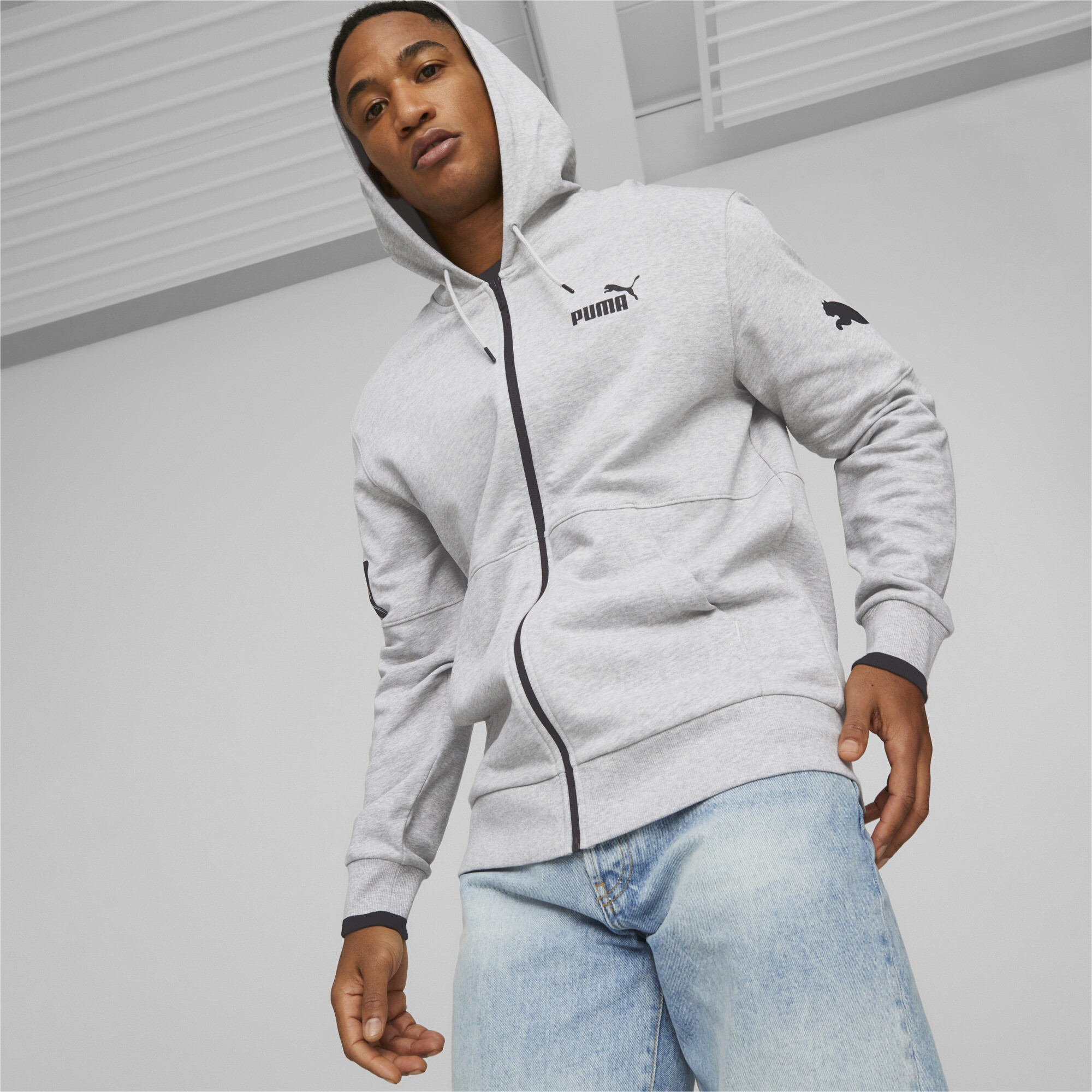 Puma mens shop hoodie full zip