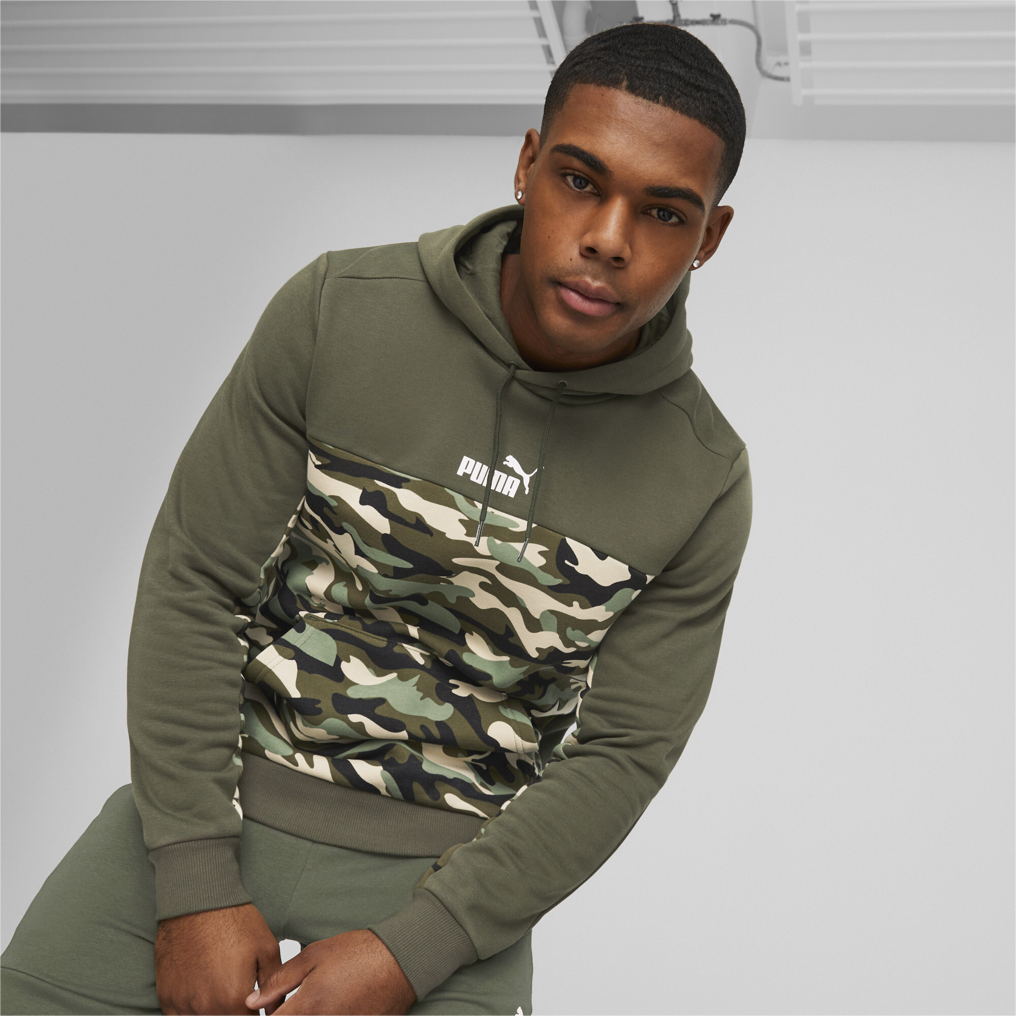 Puma store camo fleece