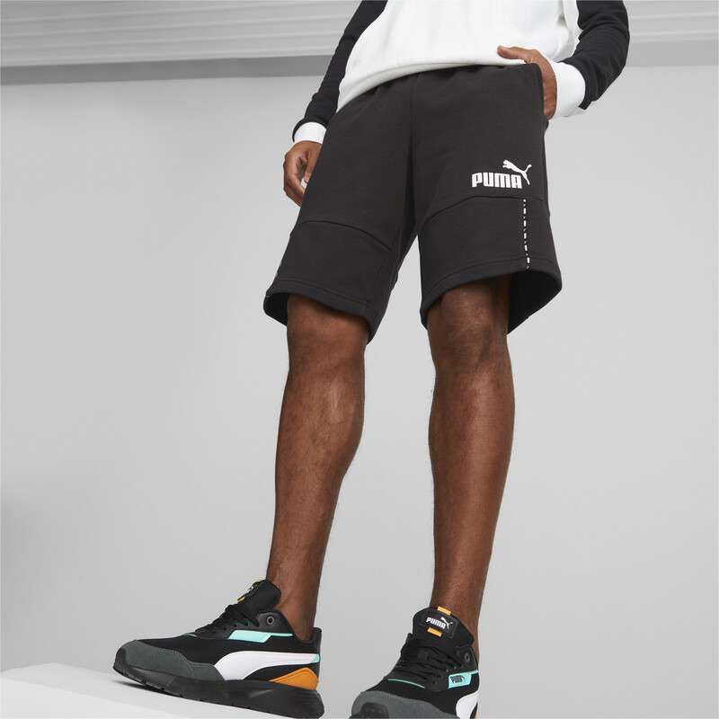 

Men's PUMA Essential BLOCK X TAPE Regular Fit Shorts