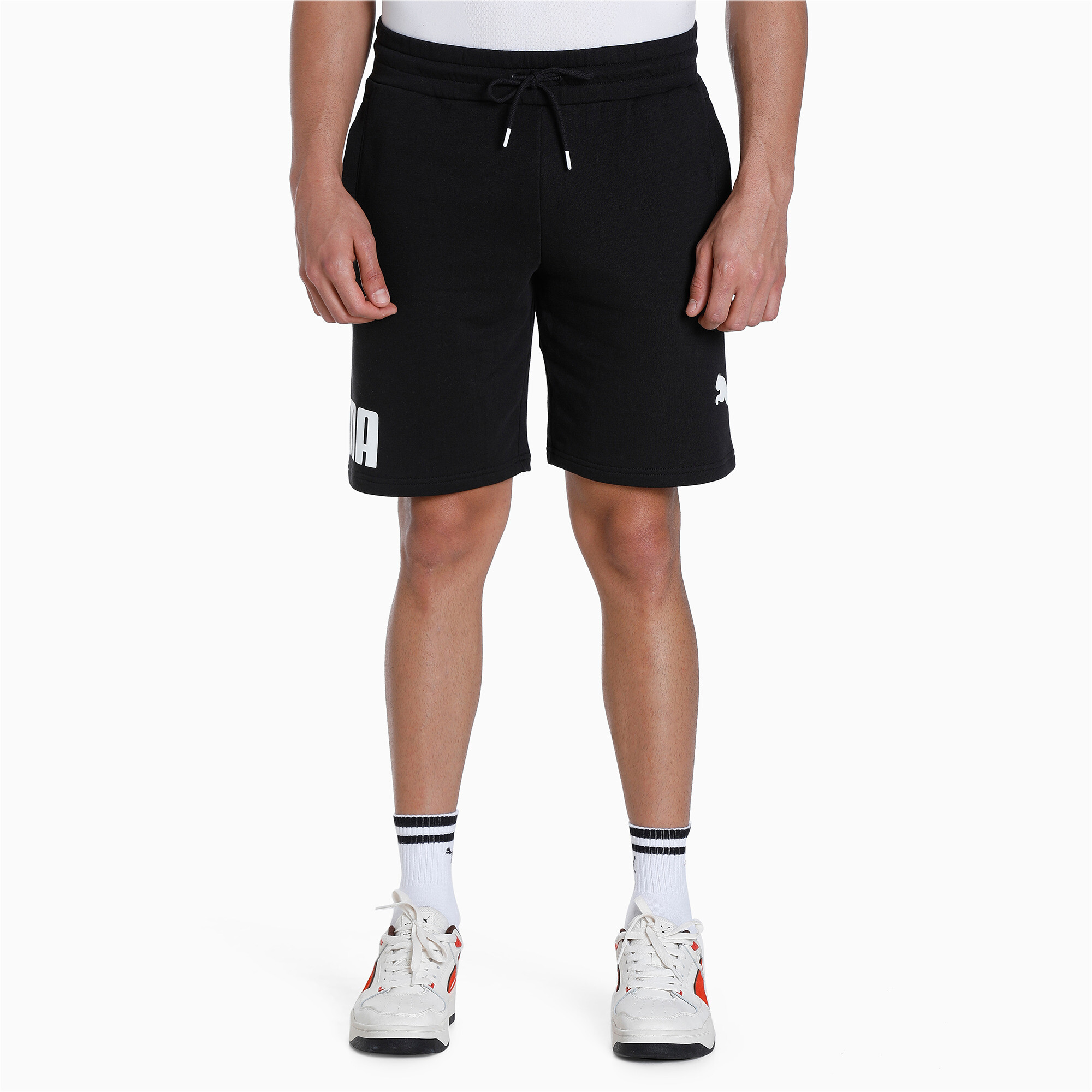 Men's PUMA POWER Shorts Men In Black, Size XL