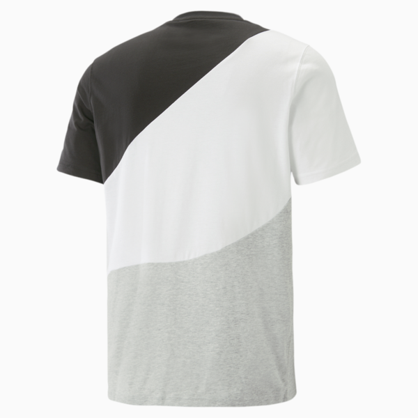 PUMA POWER Cat Tee Men, Light Gray Heather, large-ZAF