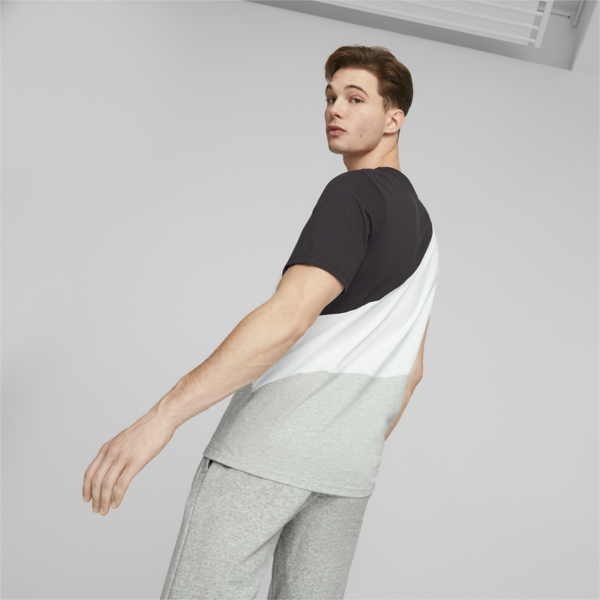 PUMA POWER Cat Tee Men, Light Gray Heather, large-ZAF