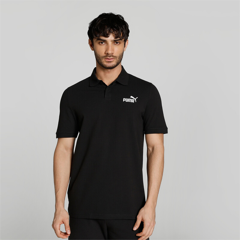 

Men's PUMA ELEVATED Regular Fit Polo, Black