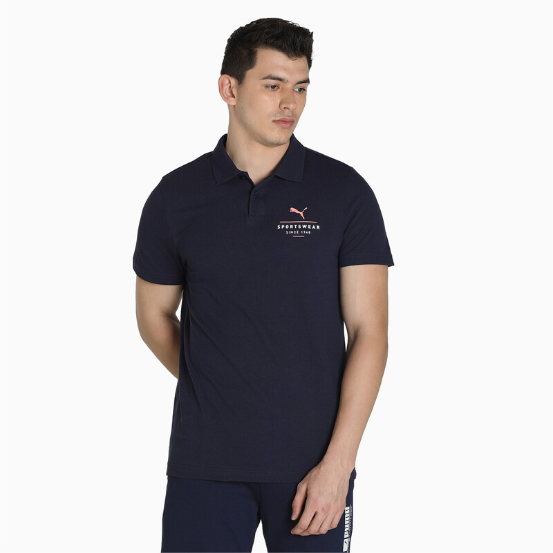 

Men's PUMA Graphic L Slim Fit Polo, Purple