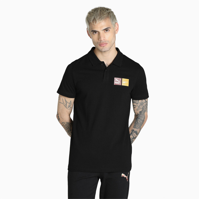 

Men's PUMA Archive Graphic Slim Fit Polo II, Black