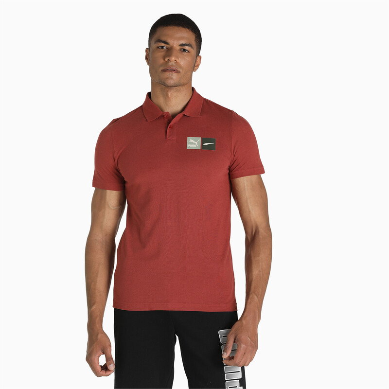Men's PUMA Archive Graphic Slim Fit Polo II, Red