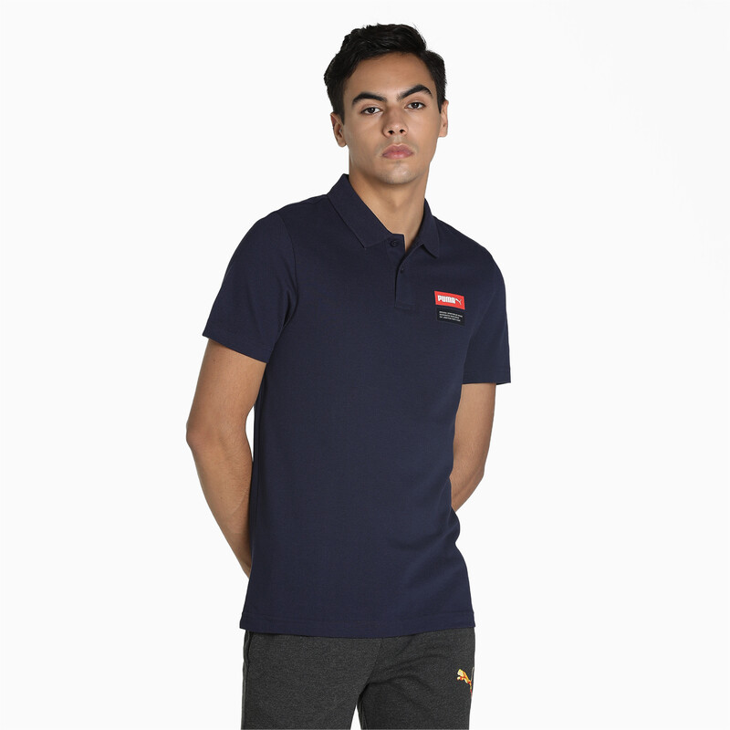 

Men's PUMA Original SW Graphic Slim Fit Polo, Purple