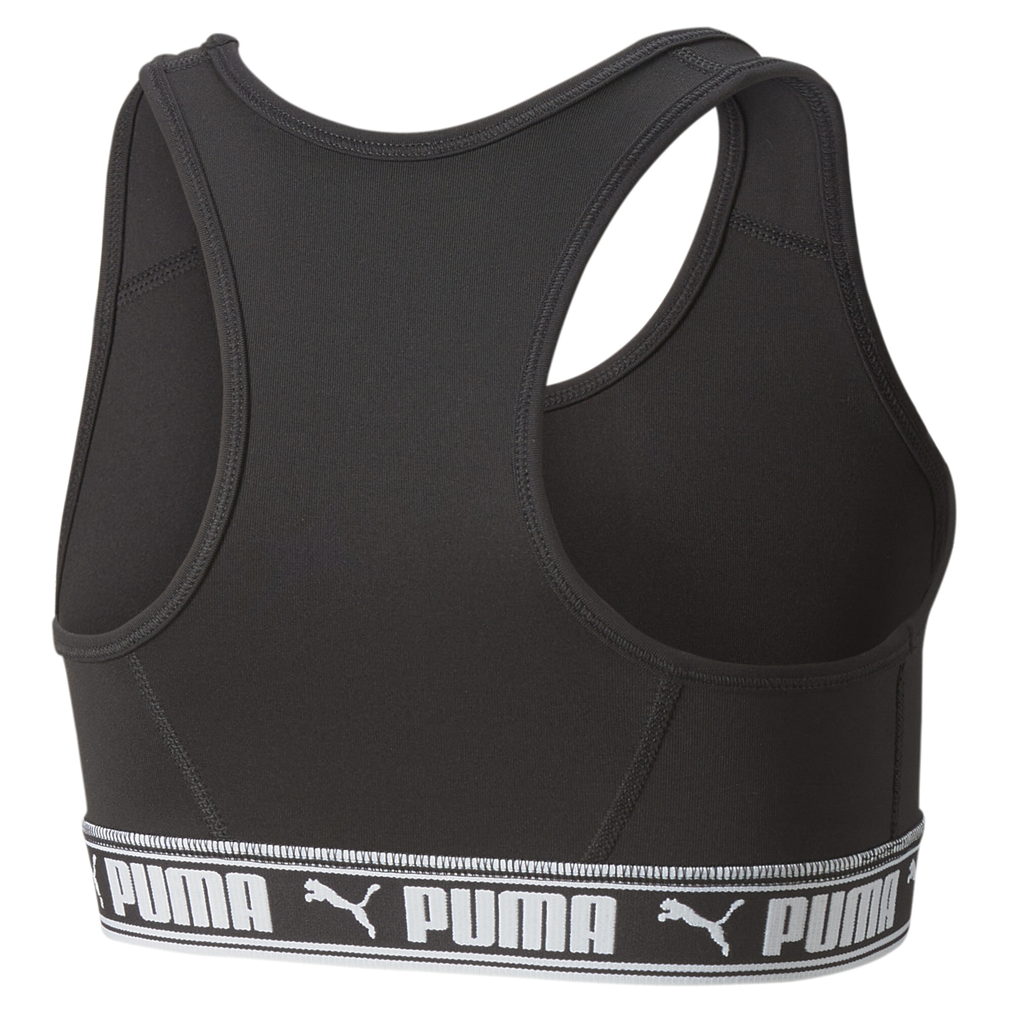 Women's Puma Strong Bra Youth, Black, Size 9-10Y, Clothing