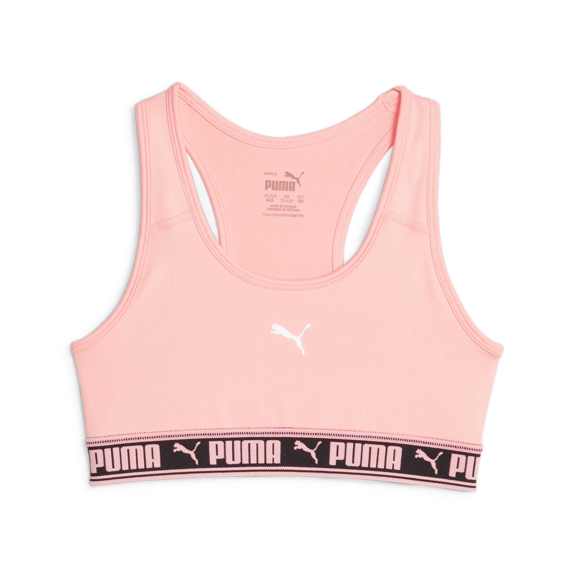 Women's Puma Strong Bra Youth, Pink, Size 15-16Y, Clothing