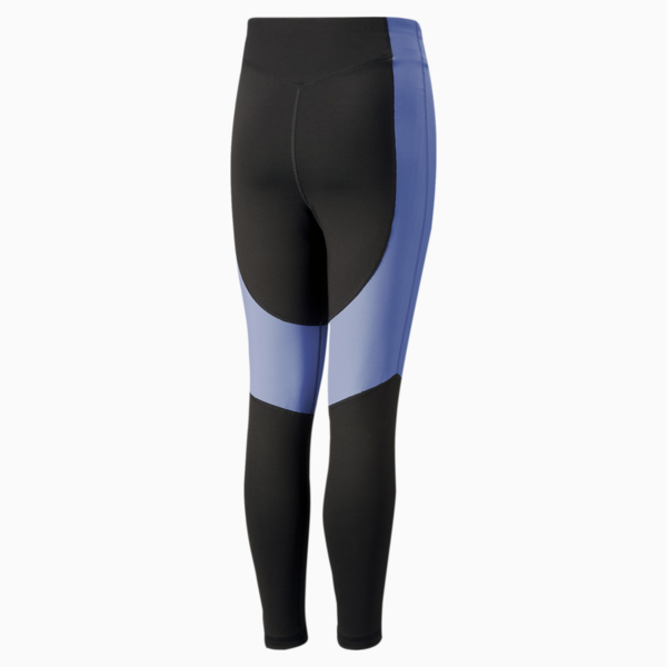 Favourite High-Waist 7/8 Tights Youth, PUMA Black-Elektro Purple, large-ZAF