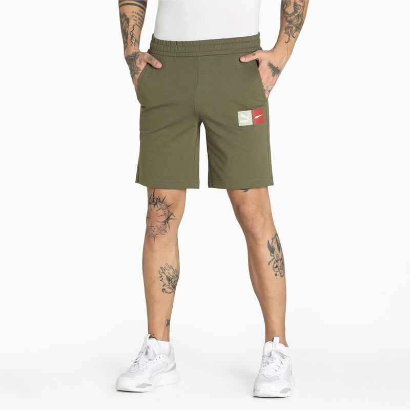 

Men's PUMA Archive Graphic Shorts, Gray/green