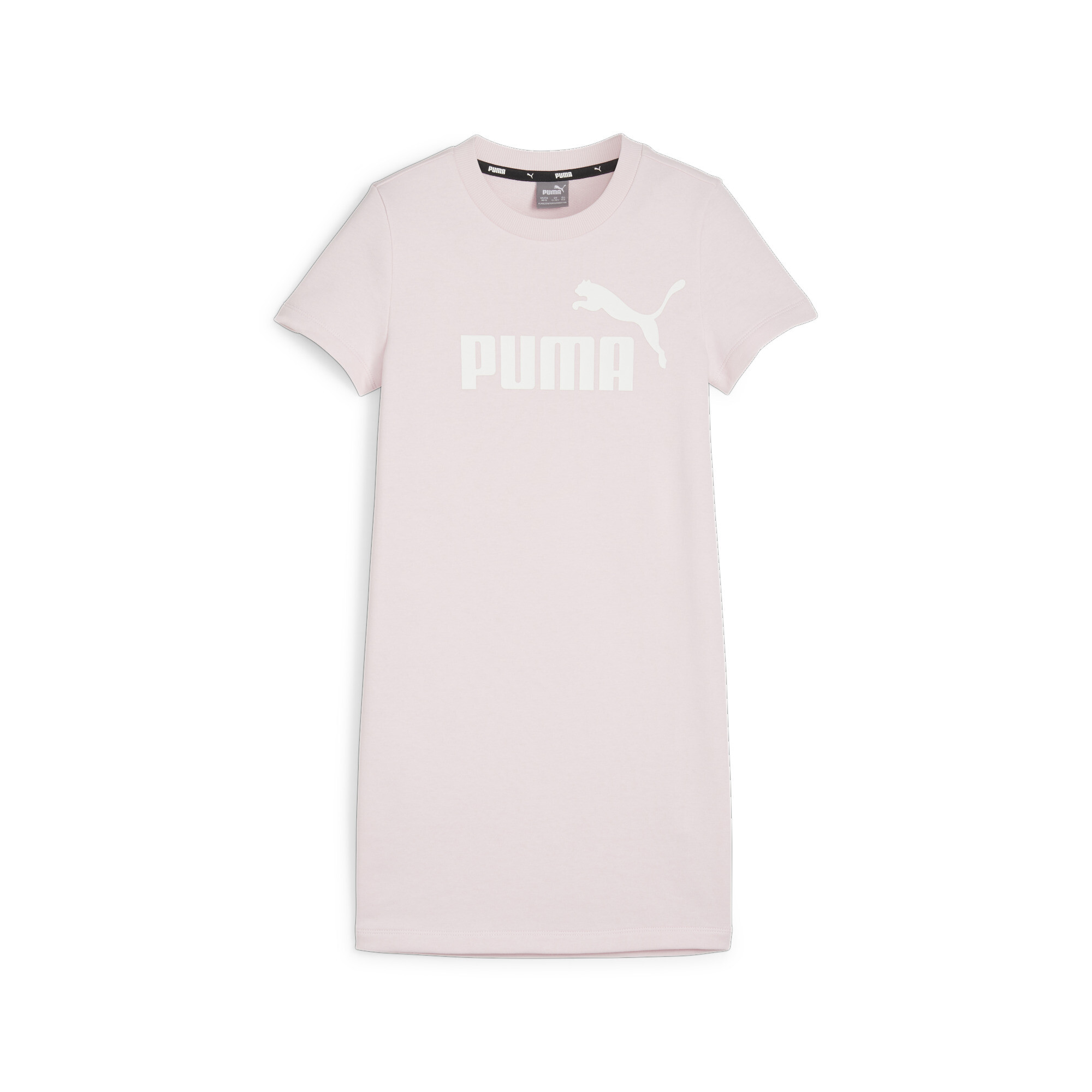 Women's Puma Essentials+ Logo Dress Youth, Pink, Size 4-5Y, Clothing
