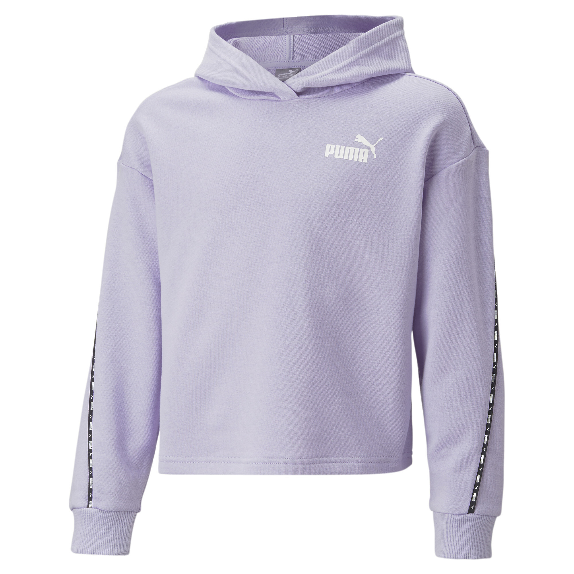 PUMA POWER Tape Hoodie in Purple, Size XS