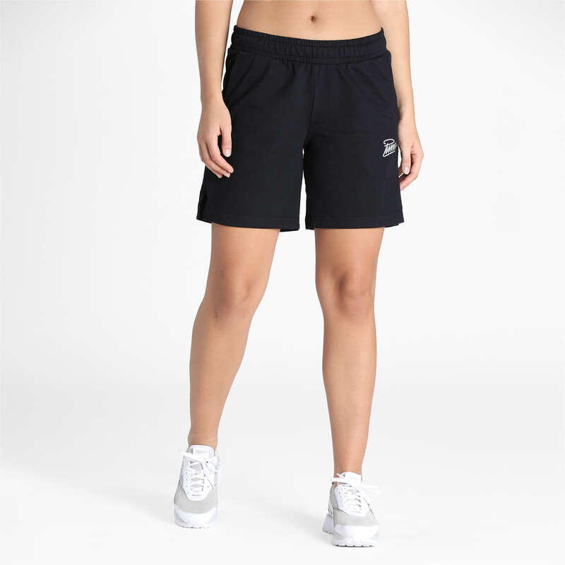 

Women's PUMA Graphic Relaxed Fit Shorts, Black