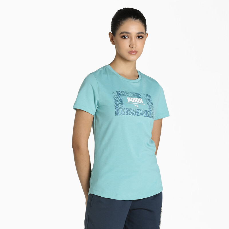 

Women's PUMA Patterned Graphic Logo T-Shirt