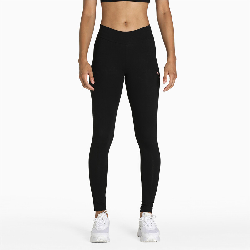 

Women's PUMA Tape Graphic Logo Tights, Black