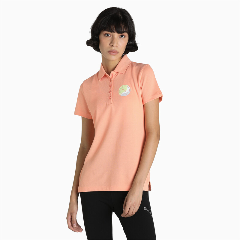 

Women's PUMA Wavy Graphic Regular Fit Polo, Pink