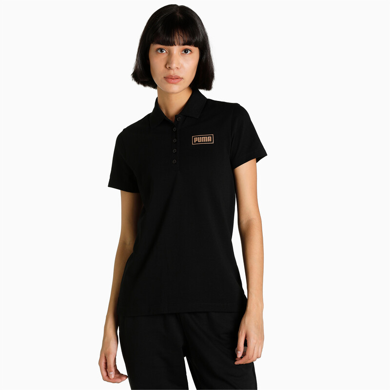 

Women's PUMA Foil Graphic Logo Polo